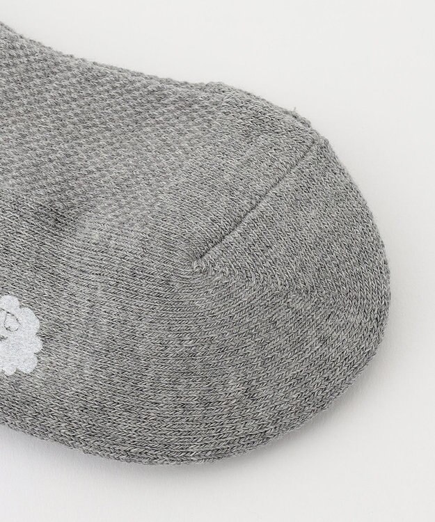 PW CIRCULUS 【WOMEN】【土踏まずをサポート】ロゴ ニーハイ ソックス ライトグレー