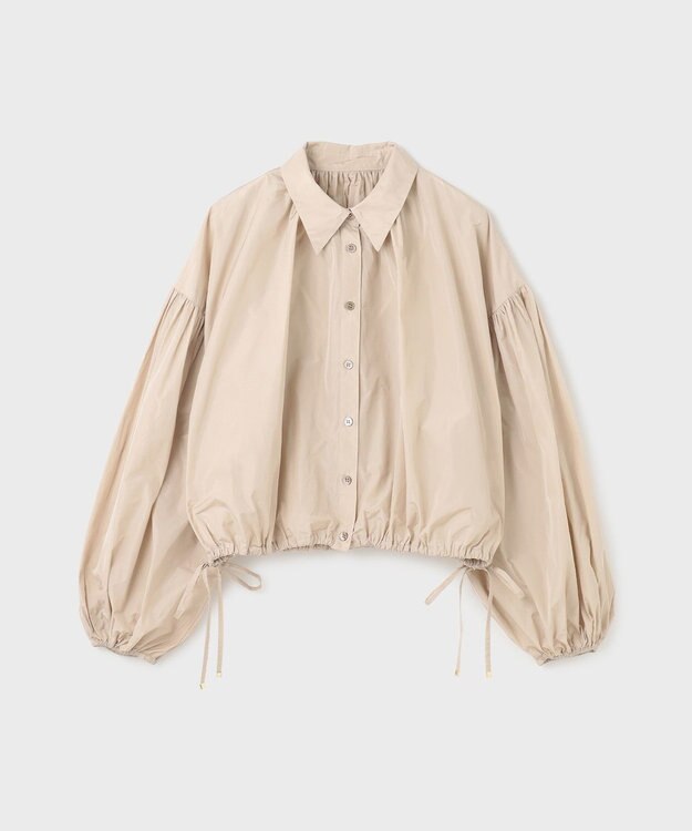 GRACE CONTINENTAL タフタギャザーシャツ キナリ