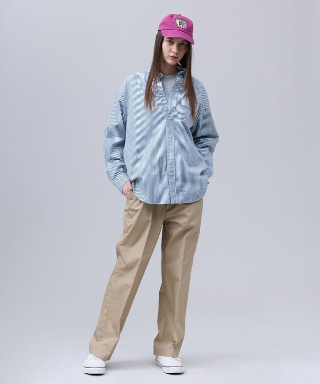 J.PRESS MEN 【J.PRESS ORIGINALS】【UNISEX】Cotton Broad Cloth Shirt / B.D. / Baggy-Fit グリーン系1