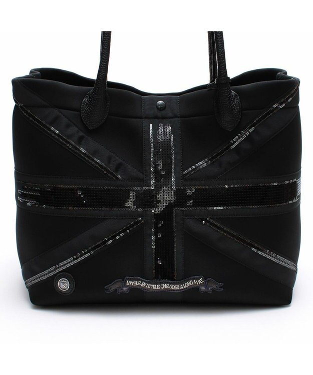 A.D.M.J. 【魔法の様に軽い】マジックライト/ユニオンジャックキューブトート34cm NEGRO