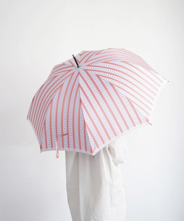 槇田商店 Stig Lindberg DRAPES ピンク 長傘 ピンク