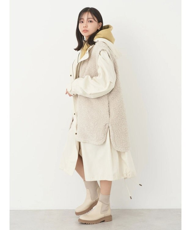 earth music&ecology マルチｗａｙモッズコート Ivory