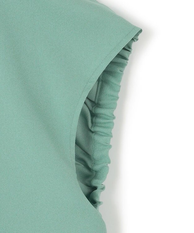 ICB 【洗える】FluidBackSatin ラウンドヘムプルオーバー セラドン系