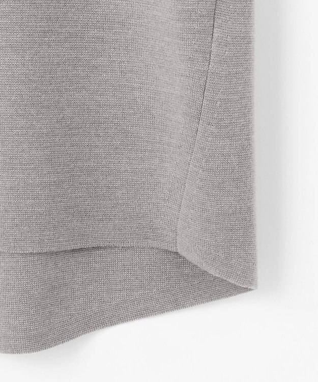 自由区 S 【セットアップ対応・洗える】ウールミラノニット ベスト ライトグレー