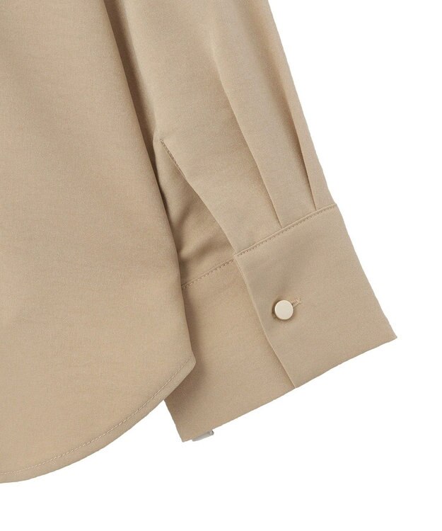 Green Parks ＳＥＴ２点スキッパーブラウス＋プリーツスカート Beige