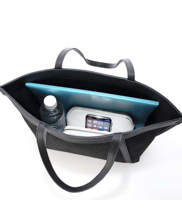 UNBILLION ペルケ perche / 撥水リバーシブルトートL ブラック