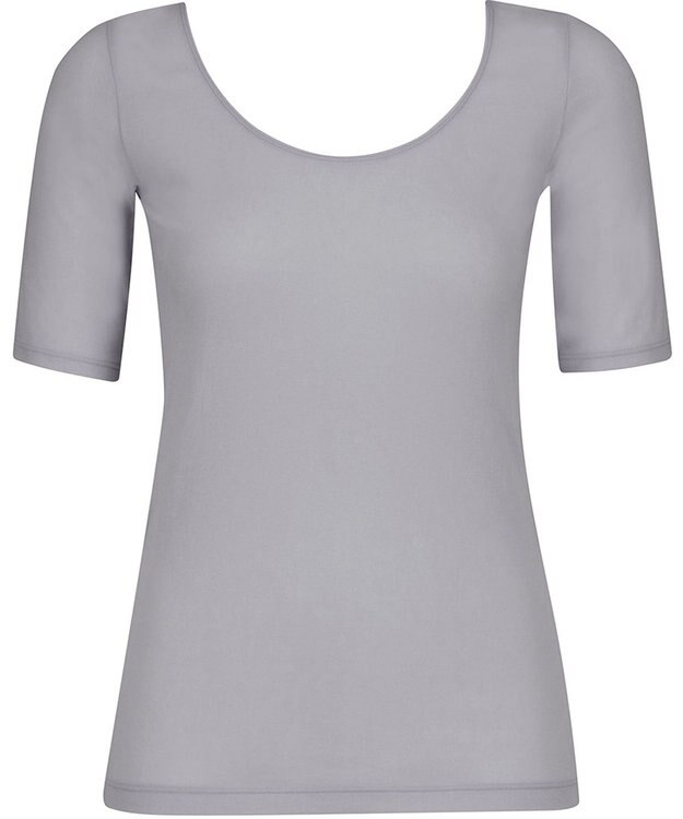 Wing インナー 【綿の贅沢オーガニック】 オーガニックコットン混素材 さらっと薄くて軽い ５分袖 EL1556 ウイング／ワコール グレー