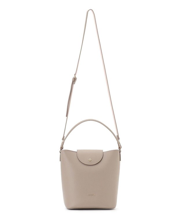 TOCCA PETAL SILHOUETTE LEATHER BAG  レザーバッグ ベージュ系