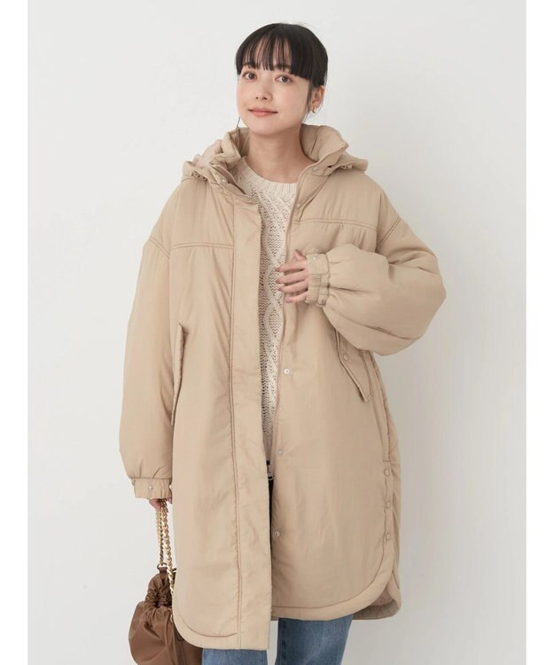 earth music&ecology ２ｗａｙ中綿モッズコート Beige