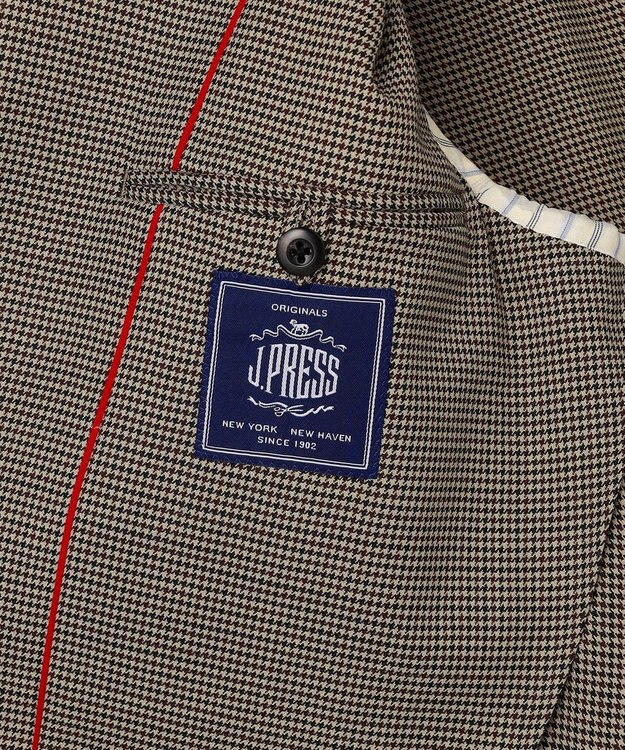J.PRESS MEN 【J.PRESS ORIGINALS】【UNISEX】Wool Polyester Gunclub Check 3B Jacket / Baggy-Fit ベージュ系3