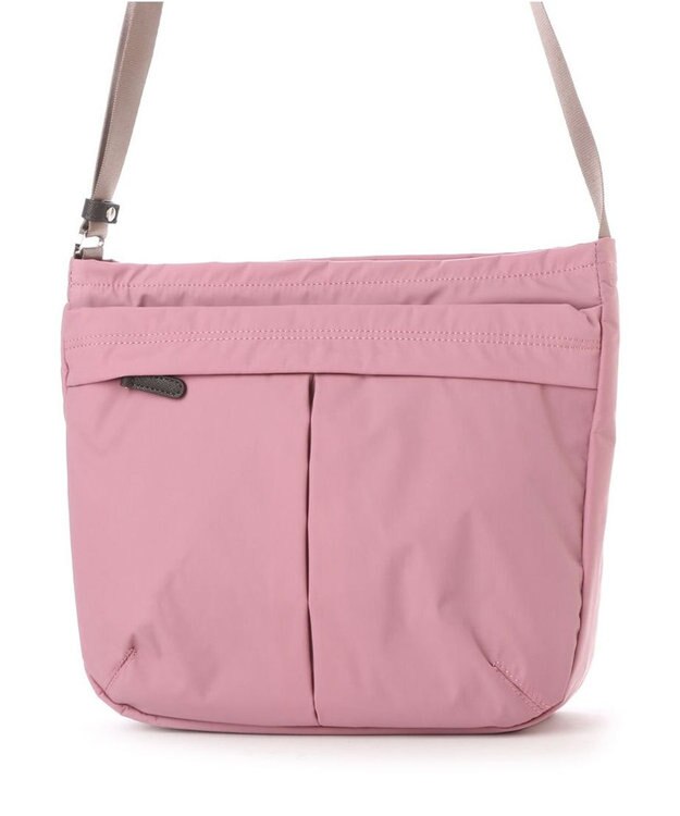 Y'SACCS ナイロンタフタショルダーバッグ たて型 ライトピンク