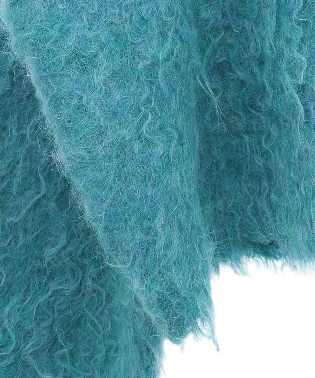 Green Parks armonia．シャギーショートカーディガン Blue