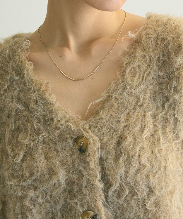 Green Parks armonia．シャギーショートカーディガン Beige