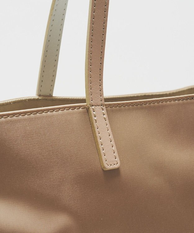 russet バイカラーレザーハンドルトートバッグ(SF-279) PinkBeige