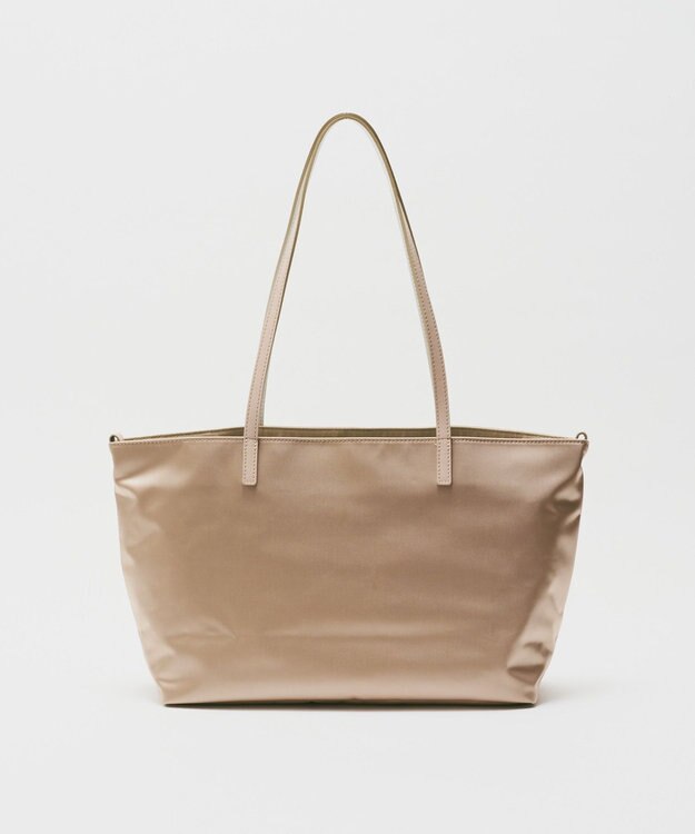 russet バイカラーレザーハンドルトートバッグ(SF-279) PinkBeige