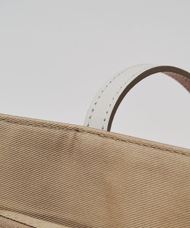 russet バイカラーレザーハンドルトートバッグ(SF-279) PinkBeige