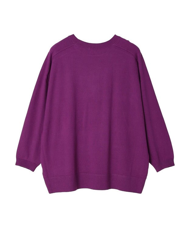 CRAFT STANDARD BOUTIQUE とてもちクルーネックニットプルオーバー Purple