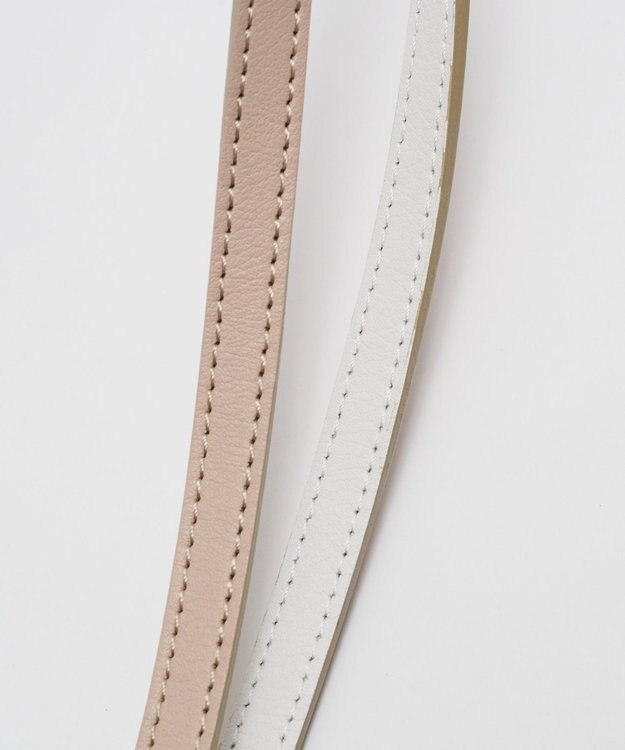 russet バイカラーレザーハンドルトートバッグ(SF-279) PinkBeige