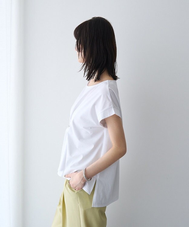 YECCA VECCA ピン付きドレープカットソー Off White