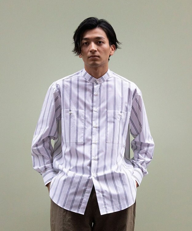 GIZA 100/2 バンドカラーシャツ / KASHIYAMA | ファッション通販 