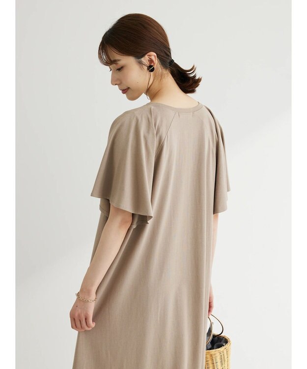 Green Parks ・ＳＵＧＡＲ　ＳＰＯＯＮ　カットアシメヘムワンピース Gray Beige