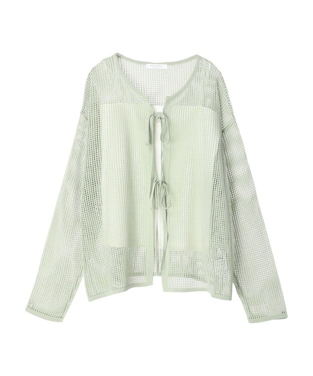 Green Parks ＳＥＴ２点　透かしカーデ＋キャミソール Green