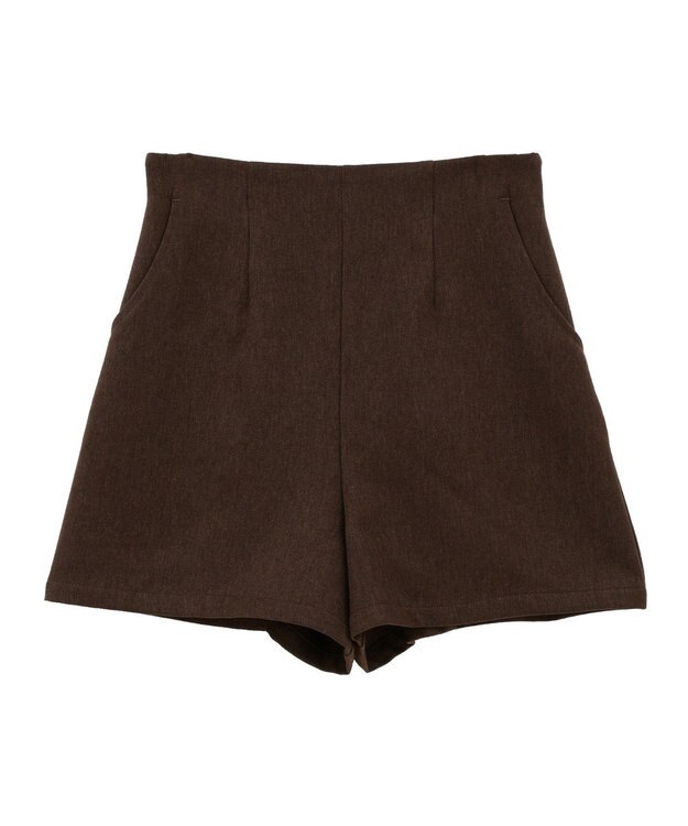 earth music&ecology バックレースアップショートパンツ Brown