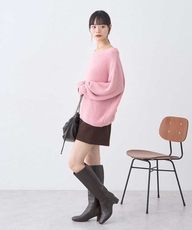 earth music&ecology バックレースアップショートパンツ Brown