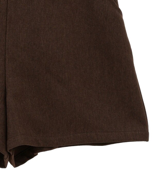earth music&ecology バックレースアップショートパンツ Brown