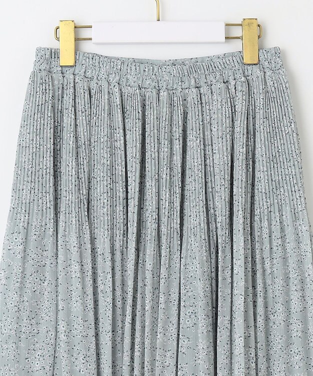 ANY SIS 【洗える】クリスタルプリーツフラワー スカート ミント系