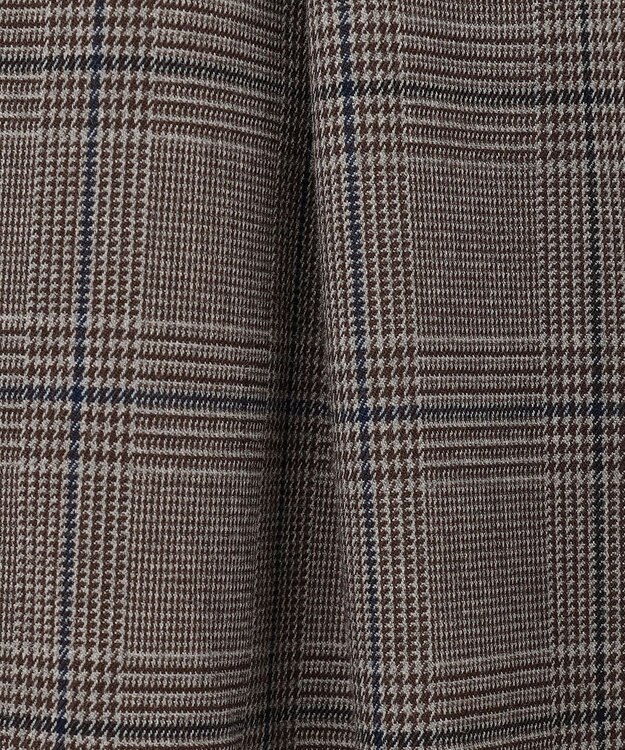 J.PRESS YORK STREET 【UNISEX】チェックストレッチイージーパンツ ブラウン系3