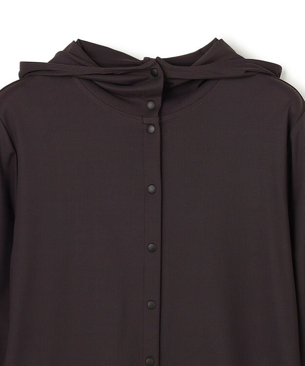 UNFILO ラッシュガード スナップフーディ チャコールブラウン