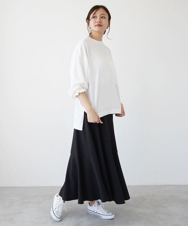 HAAG スマイルコットン LONG SLEEVE SHIRTS カットソー ホワイト