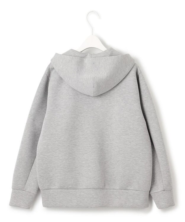 ICB 【洗える】 ビスコースエアーボンディング ジップアップフーディ ライトグレー系