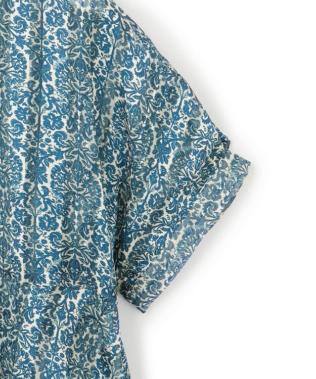 J.PRESS YORK STREET 【WOMEN】オリジナルタイルプリント ブラウス ネイビー系5