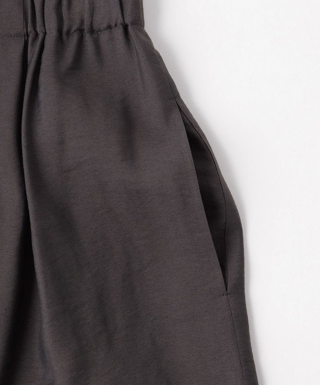 自由区 【セットアップ対応・接触冷感・UVケア・洗える】エアリーツイルキュロット パンツ バーント