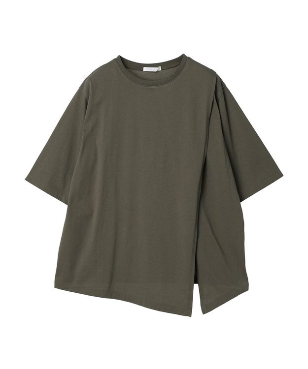 Green Parks アシメトリーデザインチュニック Light Khaki