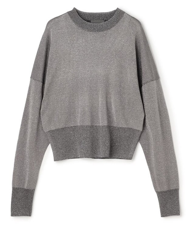 uncrave ラメニット プルオーバー シルバーグレー