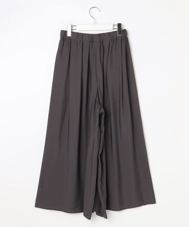 自由区 【セットアップ対応・接触冷感・UVケア・洗える】エアリーツイルキュロット パンツ バーント