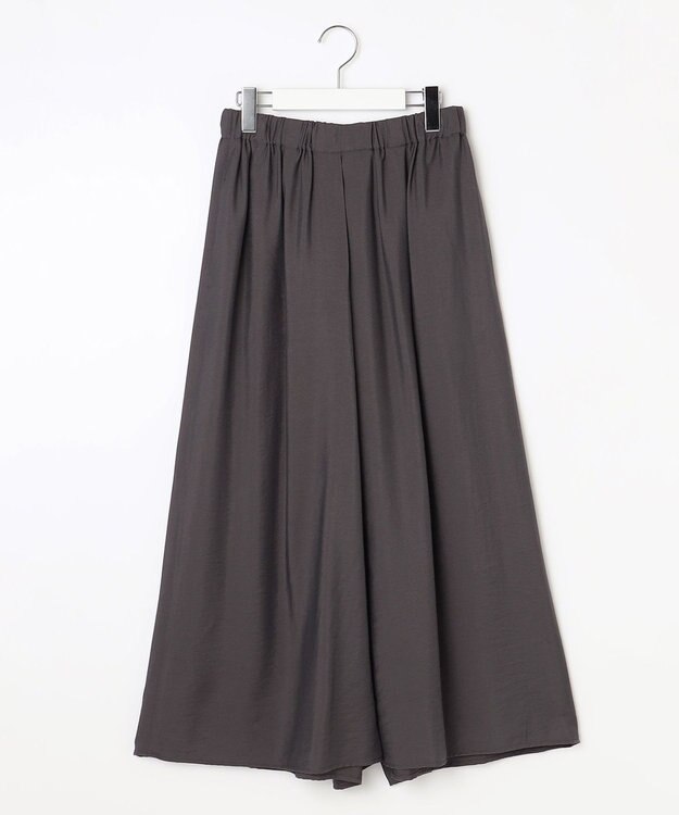 自由区 【セットアップ対応・接触冷感・UVケア・洗える】エアリーツイルキュロット パンツ バーント