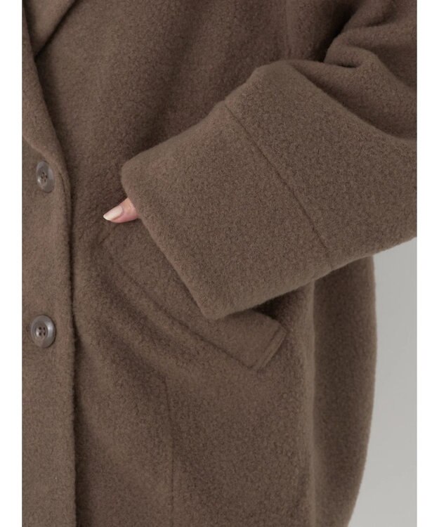 earth music&ecology ＢＩＧカラーコクーンコート Mocha