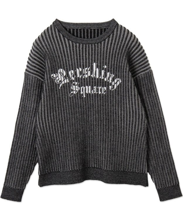 WEGO ヴィンテージライクグラフィックプルオーバー ブラック