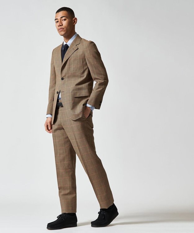 J.PRESS MEN 【CUBA BEACH MASTERPIECE】ガンクラブチェック スラックス ブラウン系3