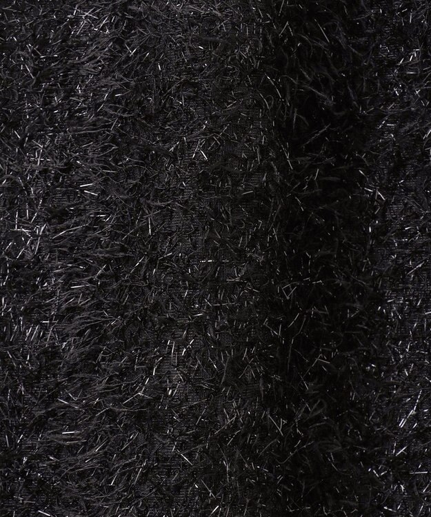 ICB L ルレックスヘアリージャカード ナロースカート ブラック系