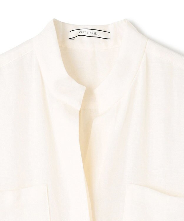 BEIGE， 【洗える】BERNARD / リネンノースリーブオールインワン Meringue