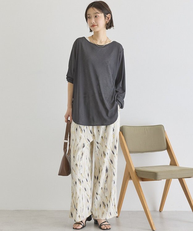 AMERICAN HOLIC ラウンドカットシアープルオーバー Charcoal Gray