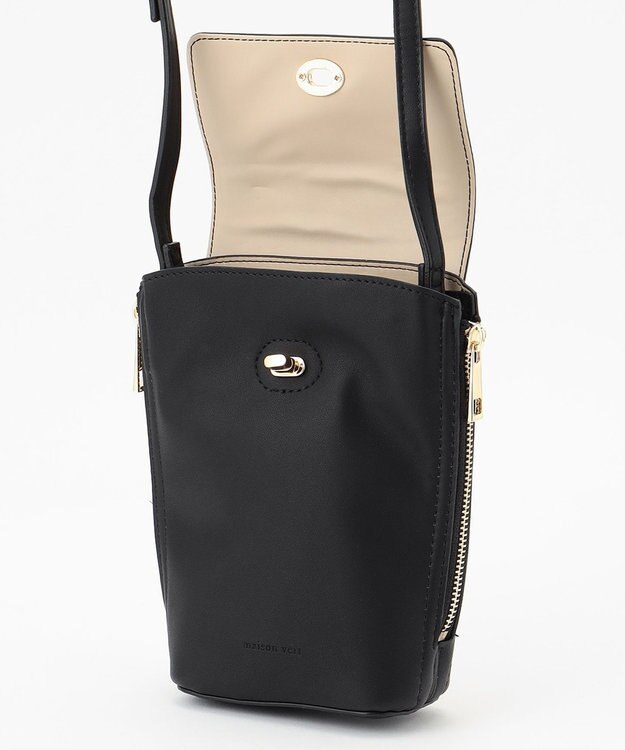 LA BAGAGERIE 【maison vert】【多収納】スマホショルダー ブラック