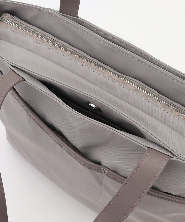 Y'SACCS アシメファスナーポケットトート グレージュ