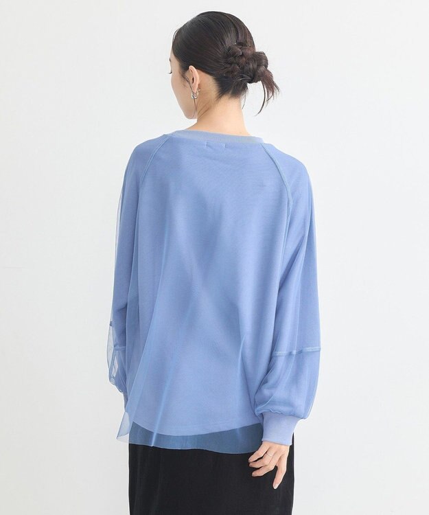 earth music&ecology シアーレイヤードプルオーバー Blue