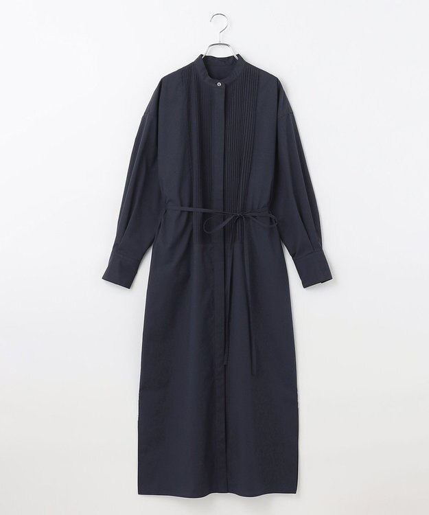 #Newans 【ANSWER for Co-Creation】ピンタックデザインワンピース ネイビー系